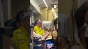 🍕🇸🇮 Nach der Anstrengung, der Trost für das Gelbe Trikot Tadej Pogacar! #tourdefrance #highlights